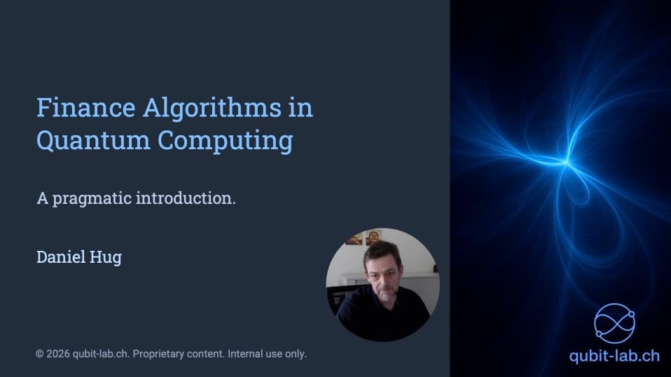 Quantum Algorithms in Finance: The “Inner Life” of a Qubit, QAOA + QML/VQC, Objectives 2026